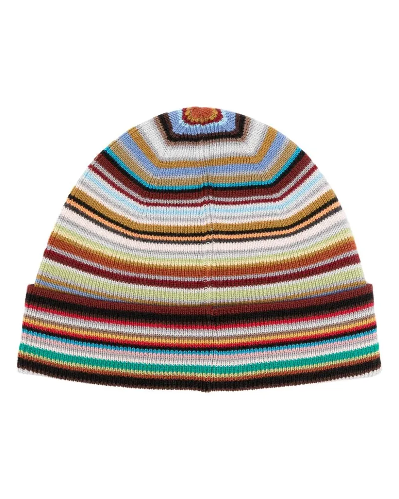 Paul Smith Beanie mit Intarsienmuster - Rot Rot