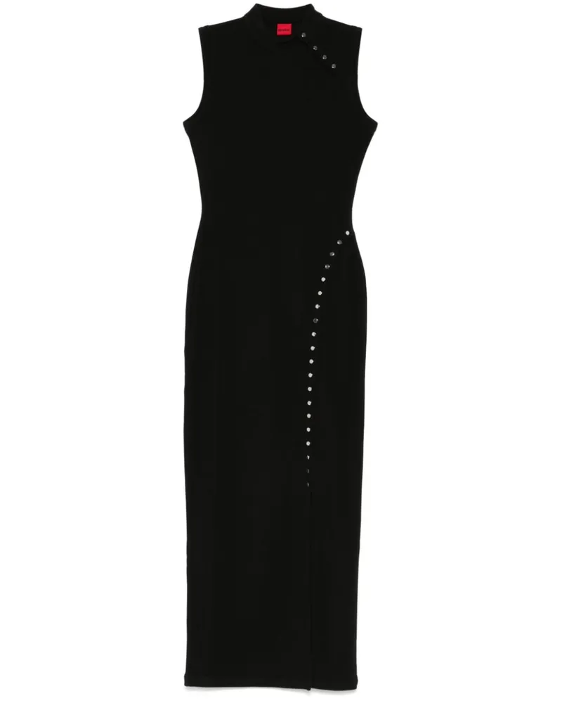 HUGO BOSS Nelissi Maxikleid Schwarz