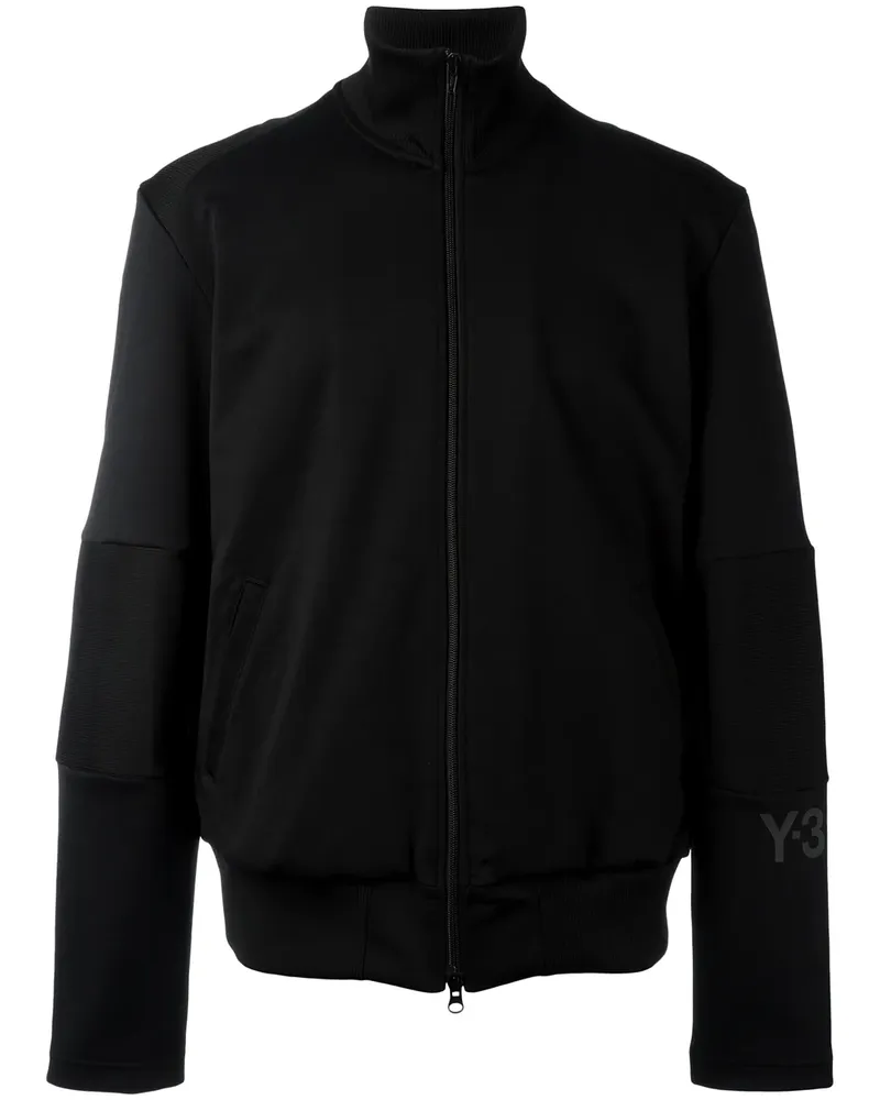 Y-3 Sweatshirtjacke mit Logo-Print - Schwarz Schwarz