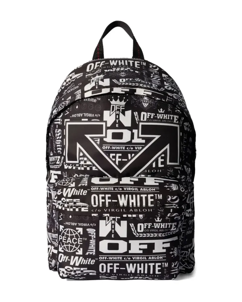 OFF-WHITE Heritage Multilogo backpack - Schwarz Schwarz