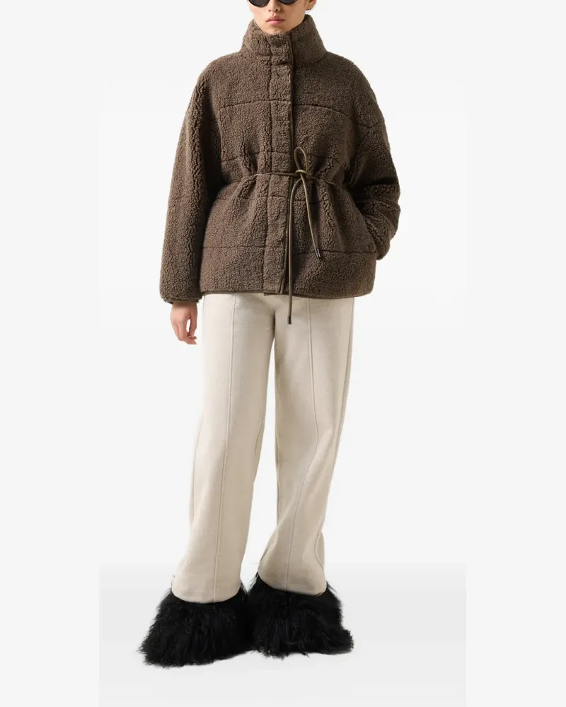 Bogner Kimberly Jacke mit Faux-Teddy - Braun Braun