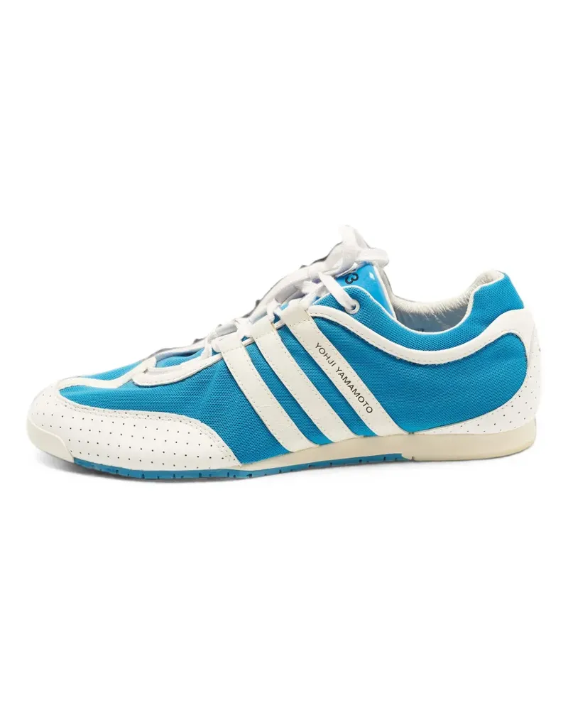 Y-3 x adidas Boxing mesh leather sneakers - Blau Blau