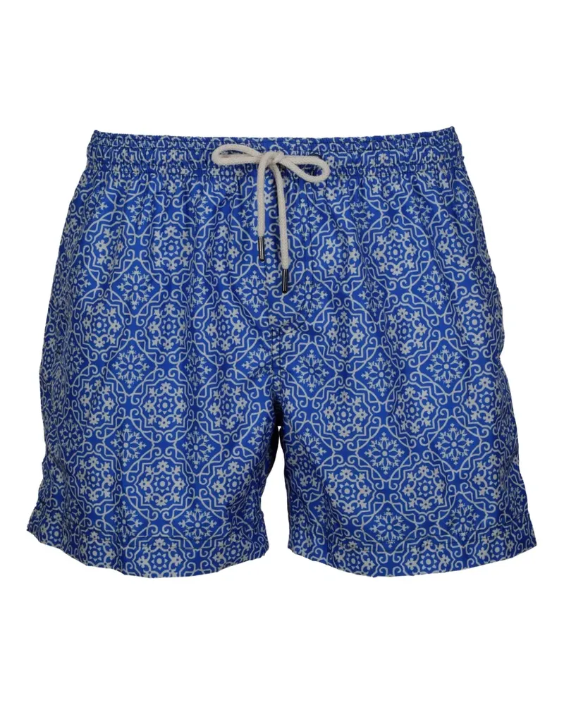 PENINSULA patterned drawstring swim shorts - Blau Blau