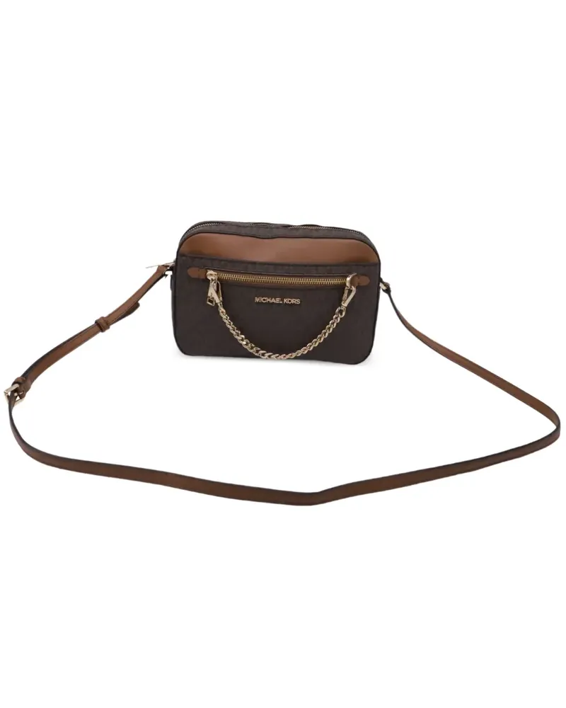 Michael Kors 2020s Jet Set Umhängetasche mit Kette - Braun Braun