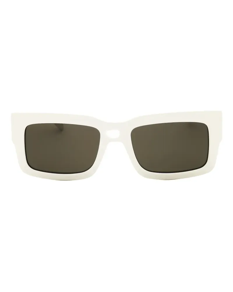HUGO BOSS rectangle-frame sunglasses - Weiß Weiß