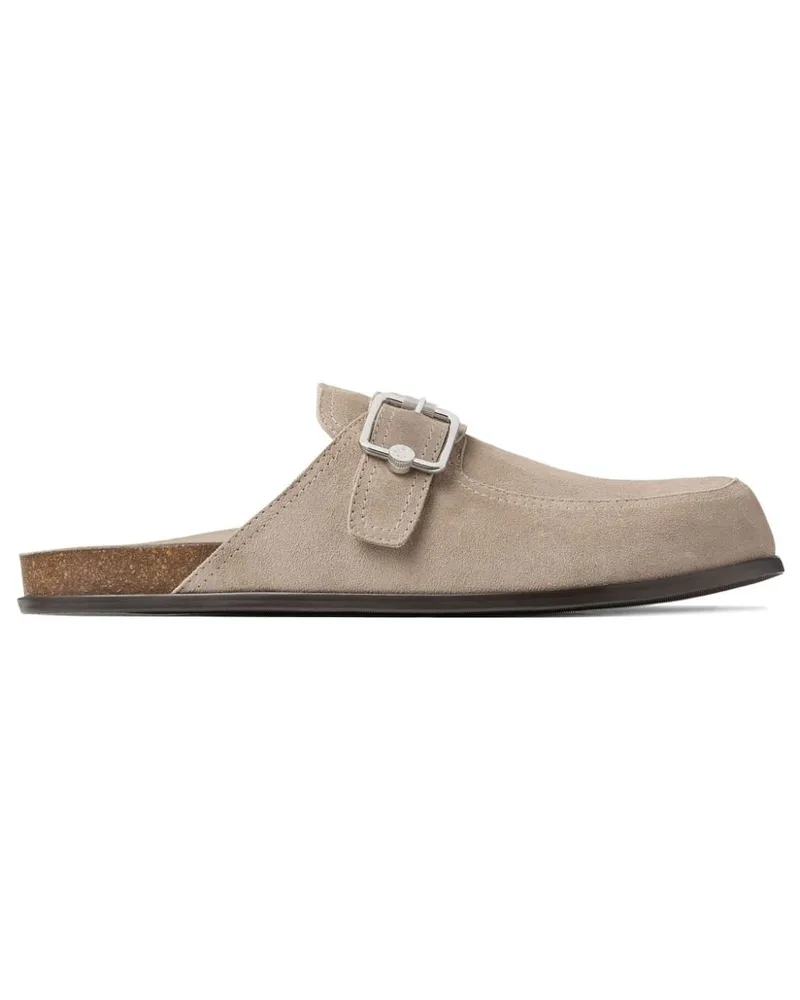 Jimmy Choo Etta Loafer aus Wildleder - Nude Nude