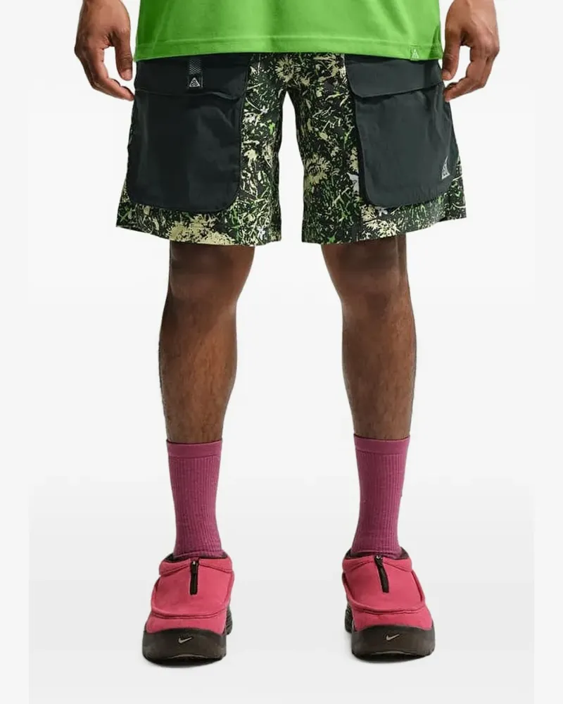 Nike Smith Summit Cargo-Shorts mit Blumen-Print - Grün Grün