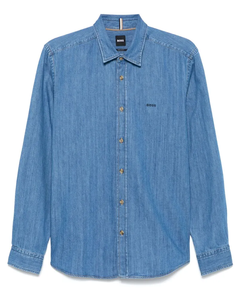 HUGO BOSS Liam Hemd - Blau Blau