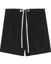 Tout a Coup Plissierte Shorts mit Kordelzug Schwarz