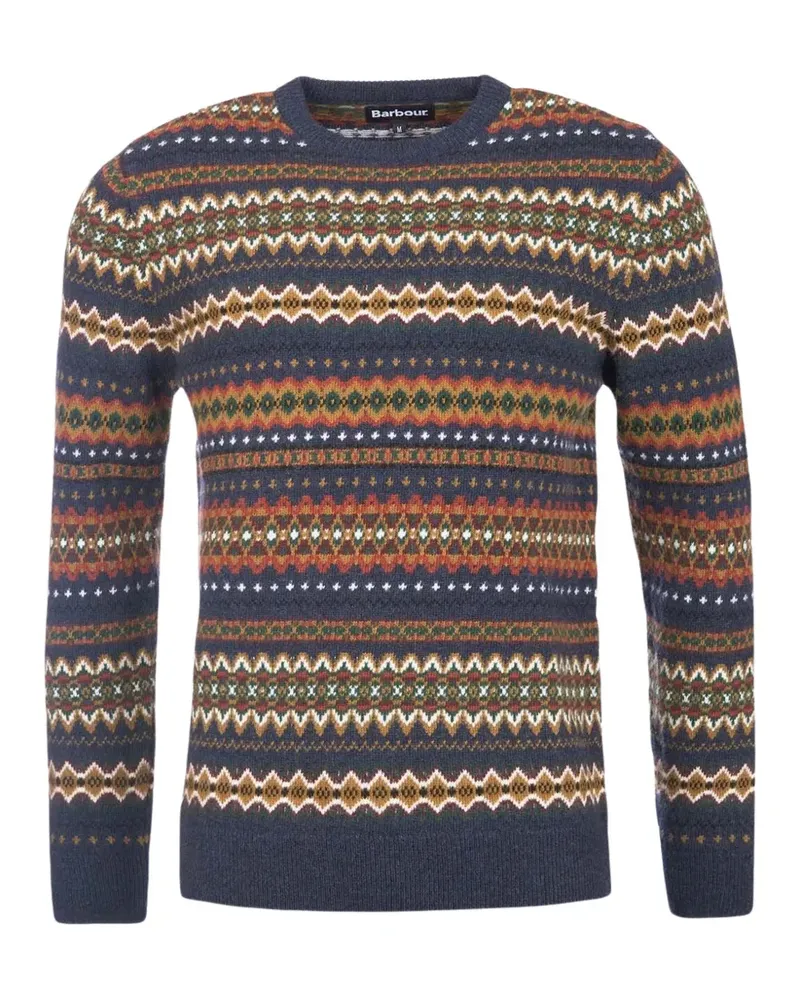 Barbour Pullover mit geometrischem Print - Blau Blau