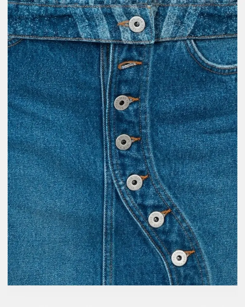 Jean Paul Gaultier Jeansjacke mit Wirbelmuster - Blau Blau