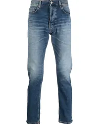 Haikure Schmale Jeans mit Stone-Wash-Effekt Blau