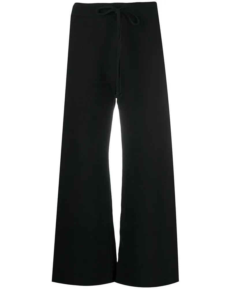 Nili Lotan Cropped-Sporthose mit Kordelzug - Schwarz Schwarz