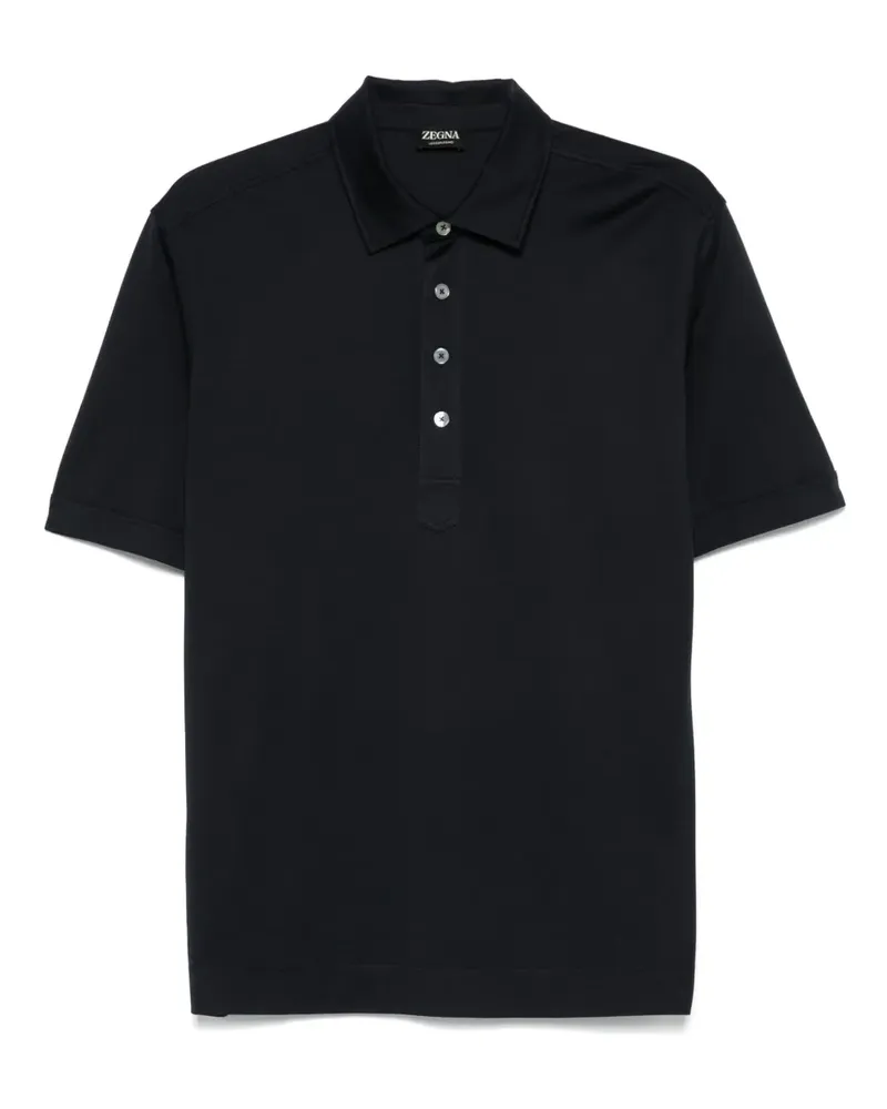 Ermenegildo Zegna Kurzärmeliges Poloshirt - Blau Blau