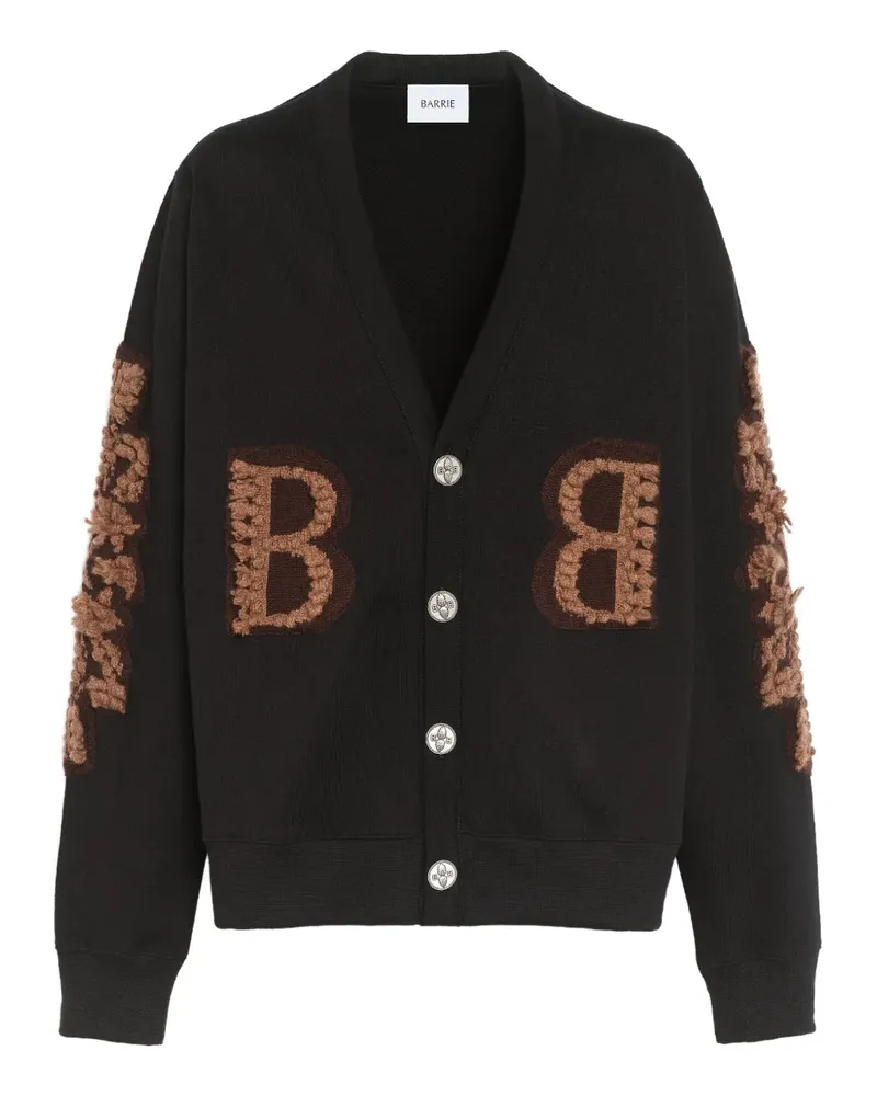 Barrie Cardigan mit Logo-Stickerei - Schwarz Schwarz