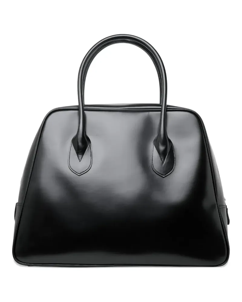 Comme des Garçons large zip trapezoid shoulder bag - Schwarz Schwarz