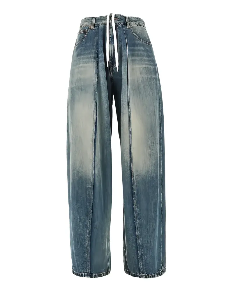Maison Margiela seam-detail wide-leg trousers - Blau Blau