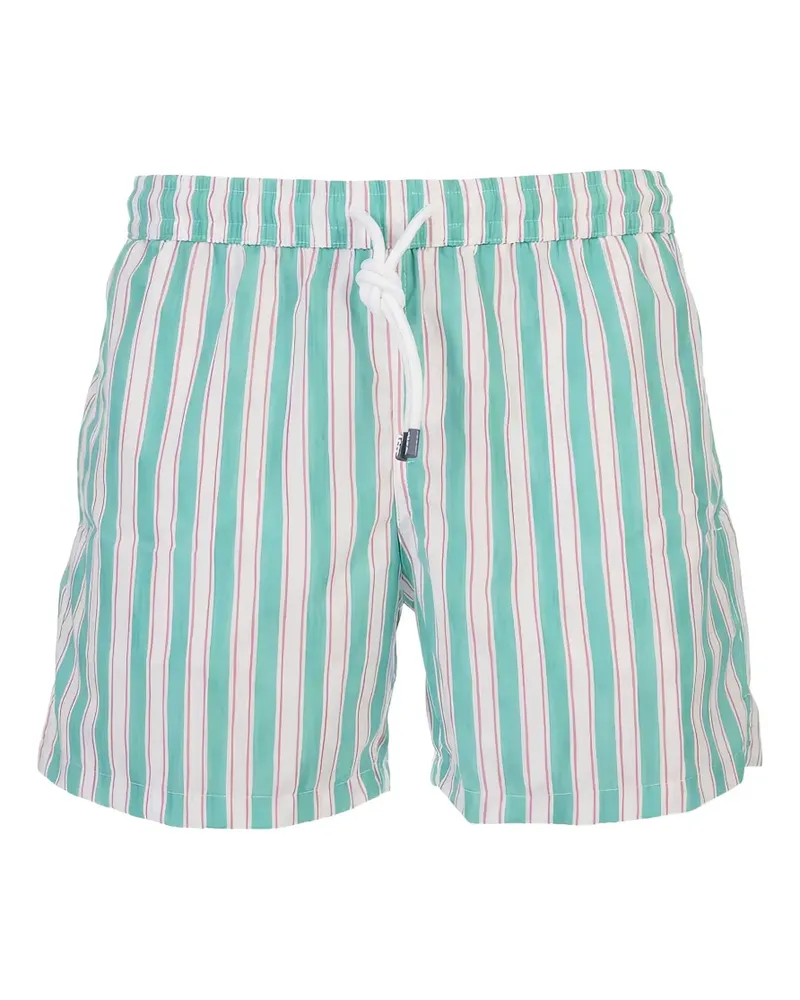 Fedeli striped drawstring swim shorts - Grün Grün