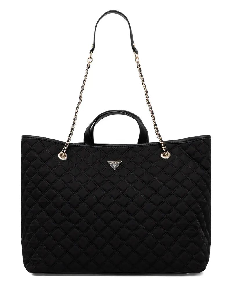 Guess Gesteppte Tote Bag - Schwarz Schwarz