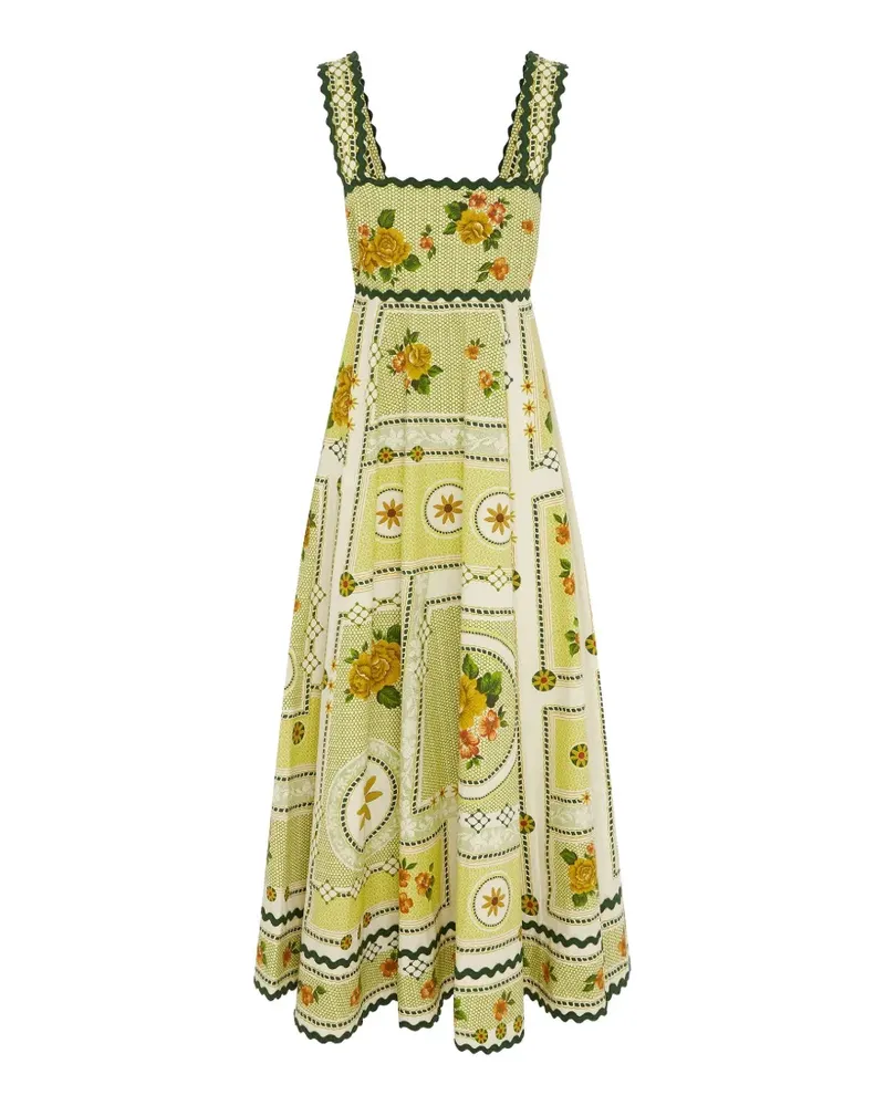 ALEMAIS Dixie Summer floral-print maxi dress - Gelb Gelb