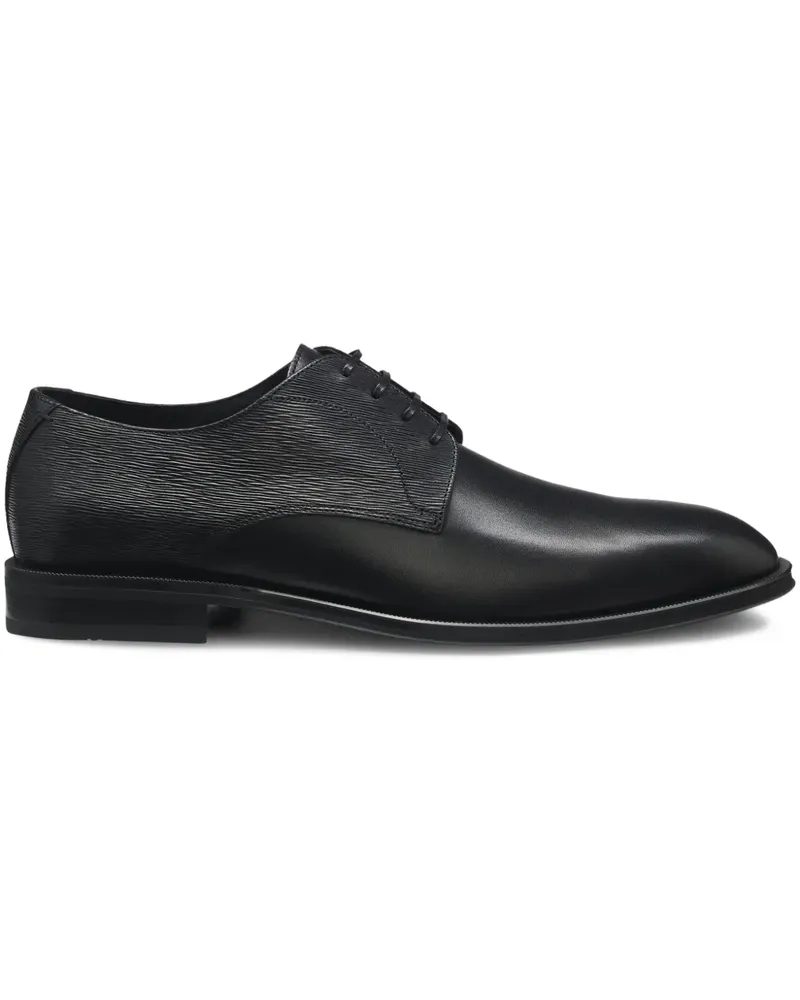 HUGO BOSS Strukturierte Derby-Schuhe - Schwarz Schwarz