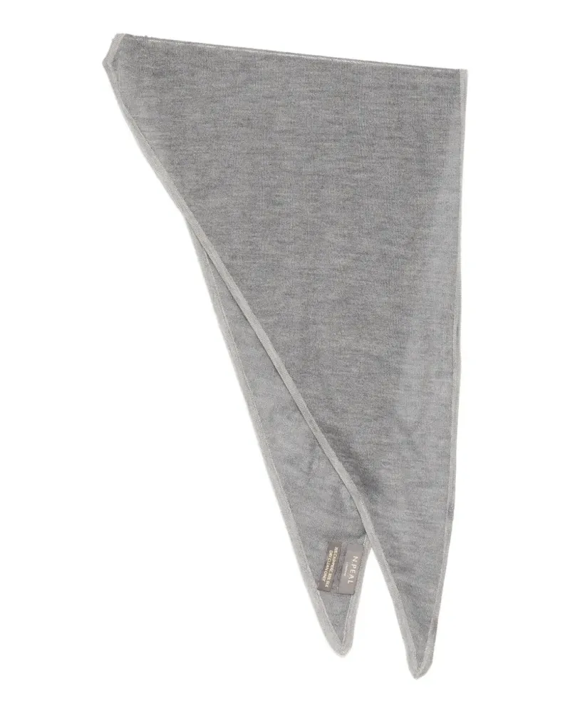 N.Peal Birdseye Halstuch - Grau Grau
