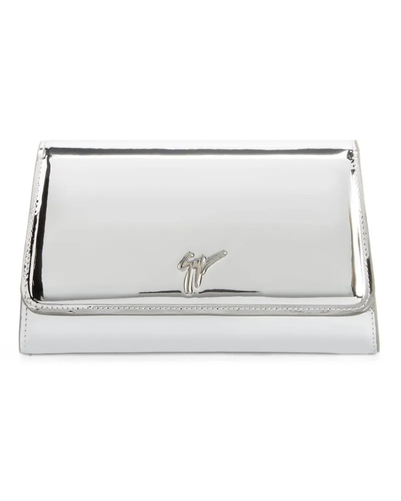 Giuseppe Zanotti Cleopatra Clutch Silber