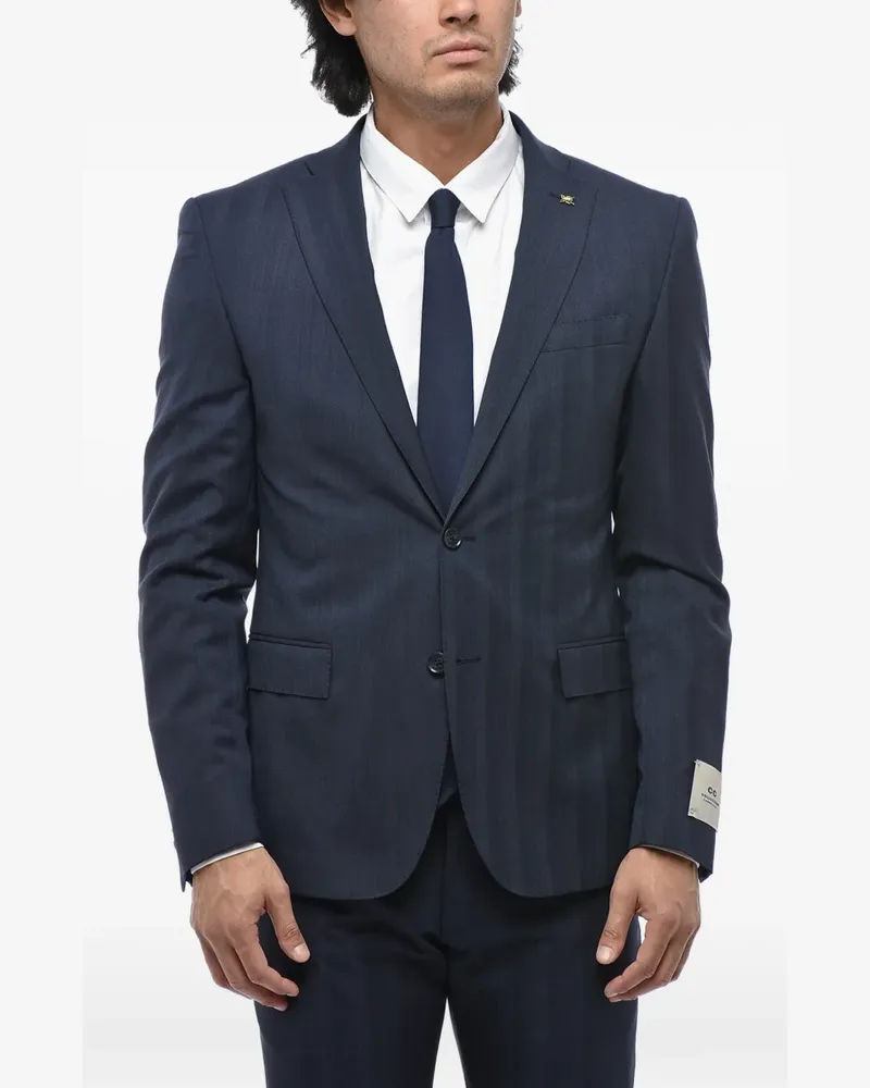 Corneliani Einreihiger Anzug - Blau Blau