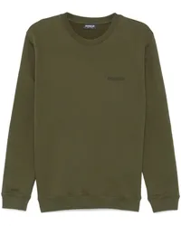 Dondup Sweatshirt mit erhöhtem Logo Grün