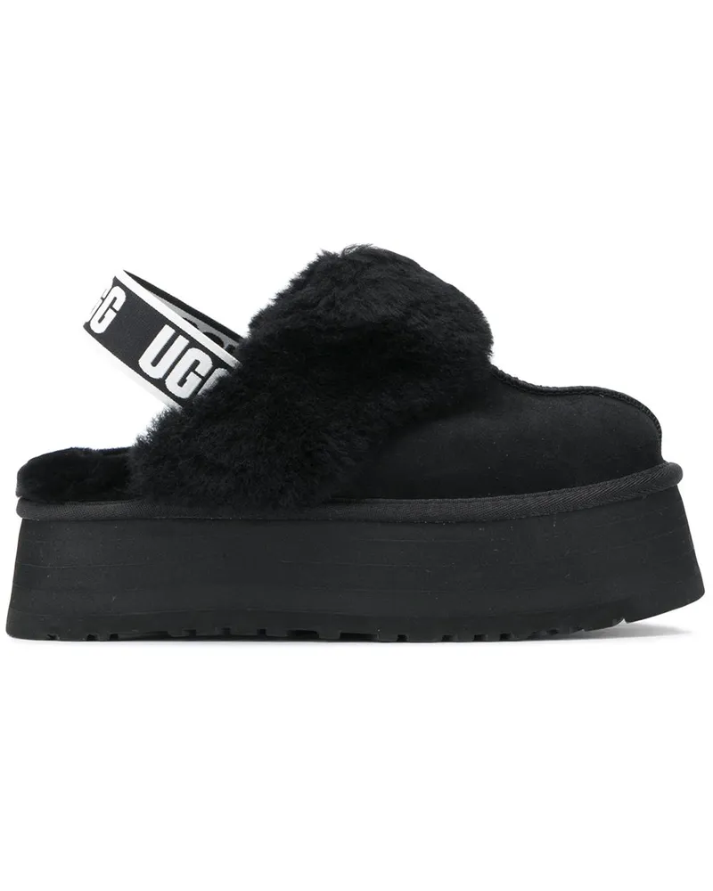 UGG Mules mit Faux Fur - Schwarz Schwarz
