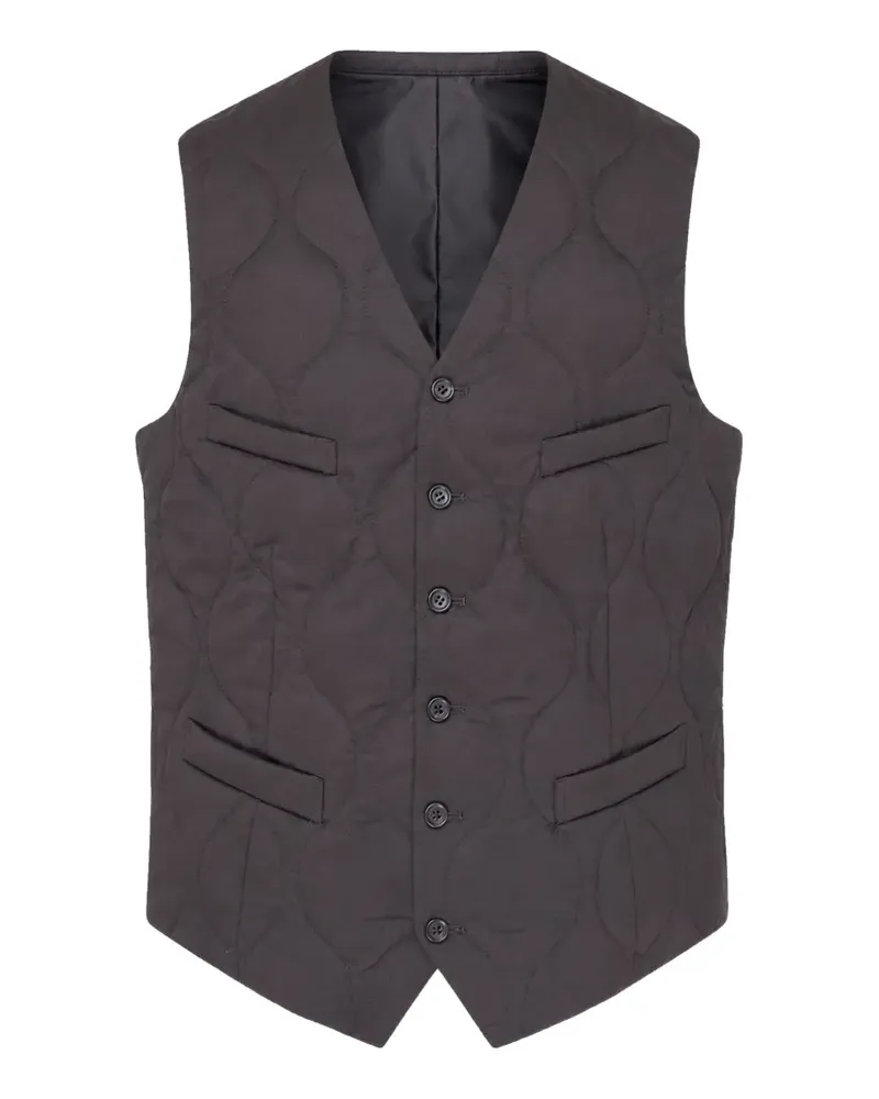 Comme des Garçons quilted wool waistcoat - Braun Braun