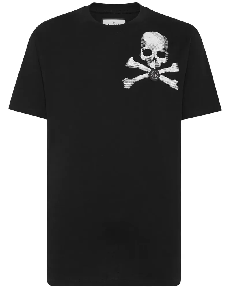 Philipp Plein Skull&Bones T-Shirt - Schwarz Schwarz