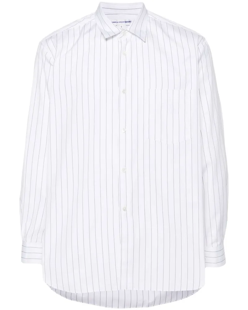 Comme des Garçons Gestreiftes Hemd - Nude Nude