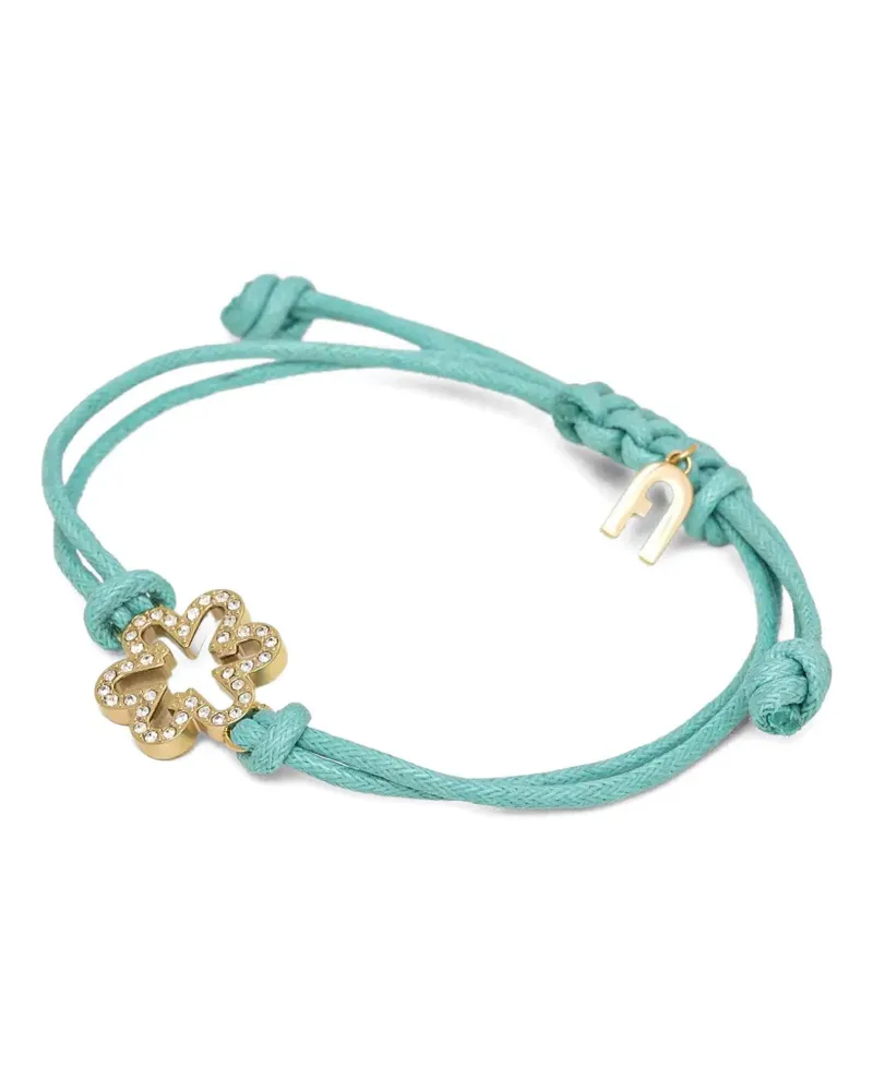 Furla Armband mit Blumenverzierung - Blau Blau