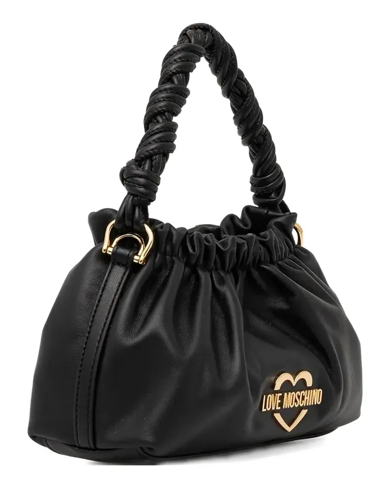 Moschino Handtasche mit verdrehtem Henkel - Schwarz Schwarz