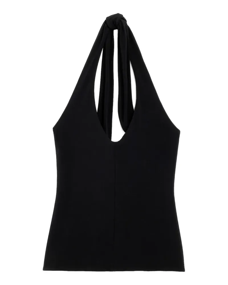 AMI Paris rückenfreies Jersey-Oberteil - Schwarz Schwarz
