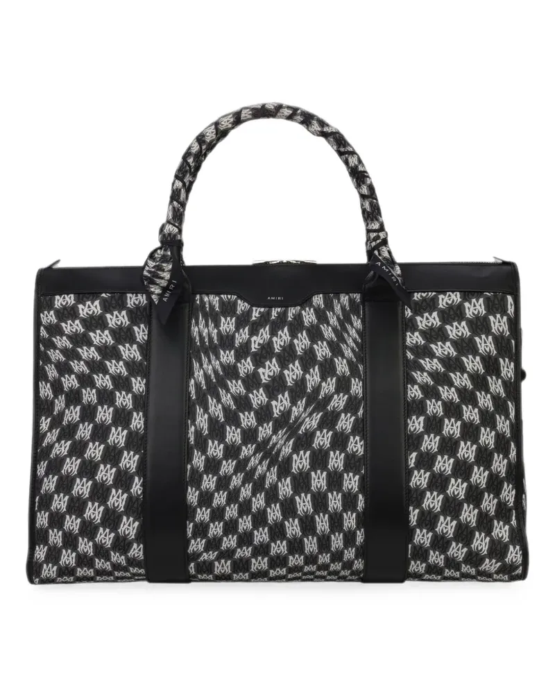 Amiri Wavy Reisetasche mit Hahnentrittmuster - Schwarz Schwarz