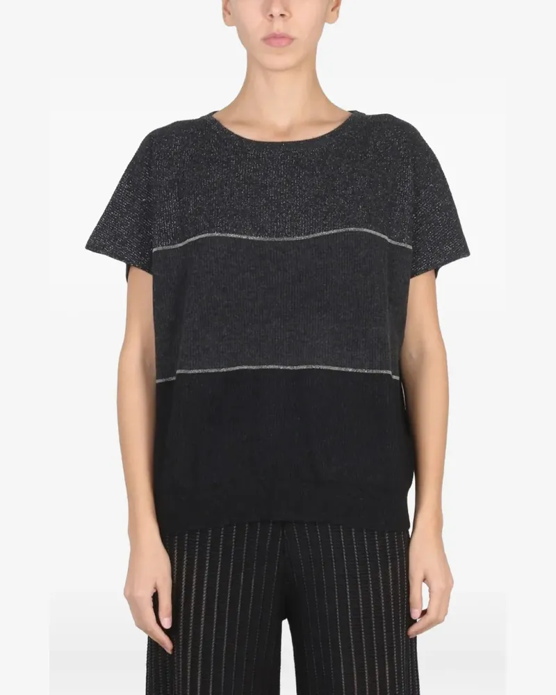 Fabiana Filippi T-Shirt mit rundem Ausschnitt - Grau Grau