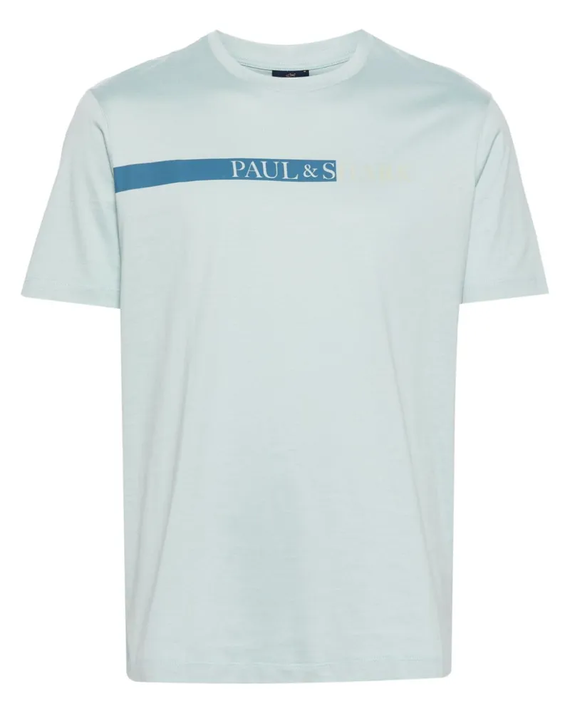 Paul & Shark T-Shirt mit Logo-Print - Grün Grün