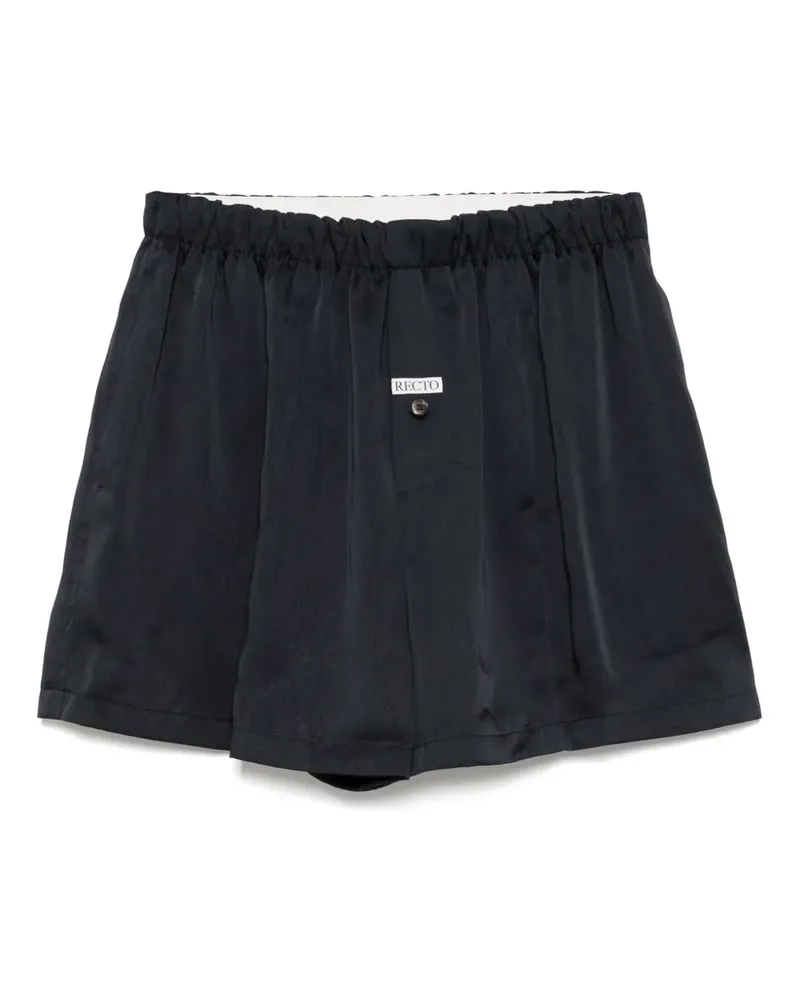 RECTO Shorts mit Logo-Detail - Blau Blau