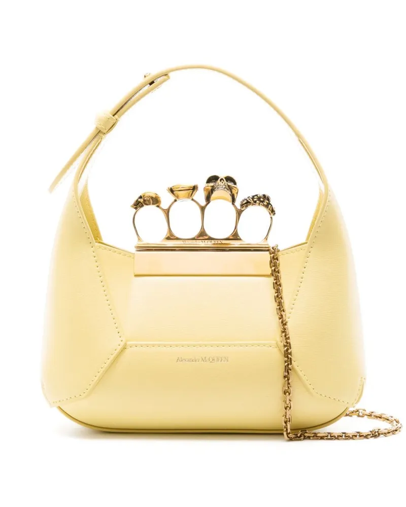 Alexander McQueen Mini Jewelled Hobo Handtasche - Gelb Gelb