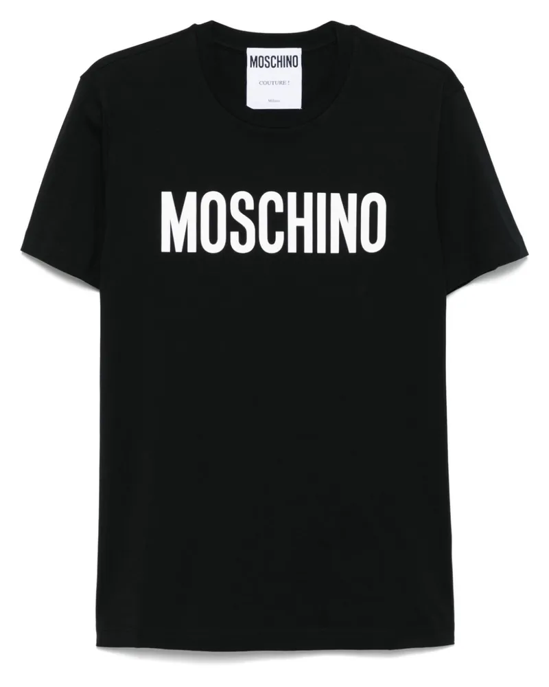 Moschino T-Shirt mit Logo-Print - Schwarz Schwarz