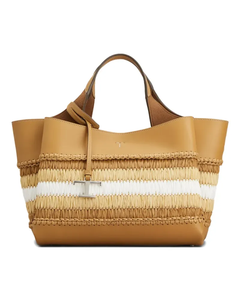 TOD'S Tote Bag mit Anhänger - Nude Nude