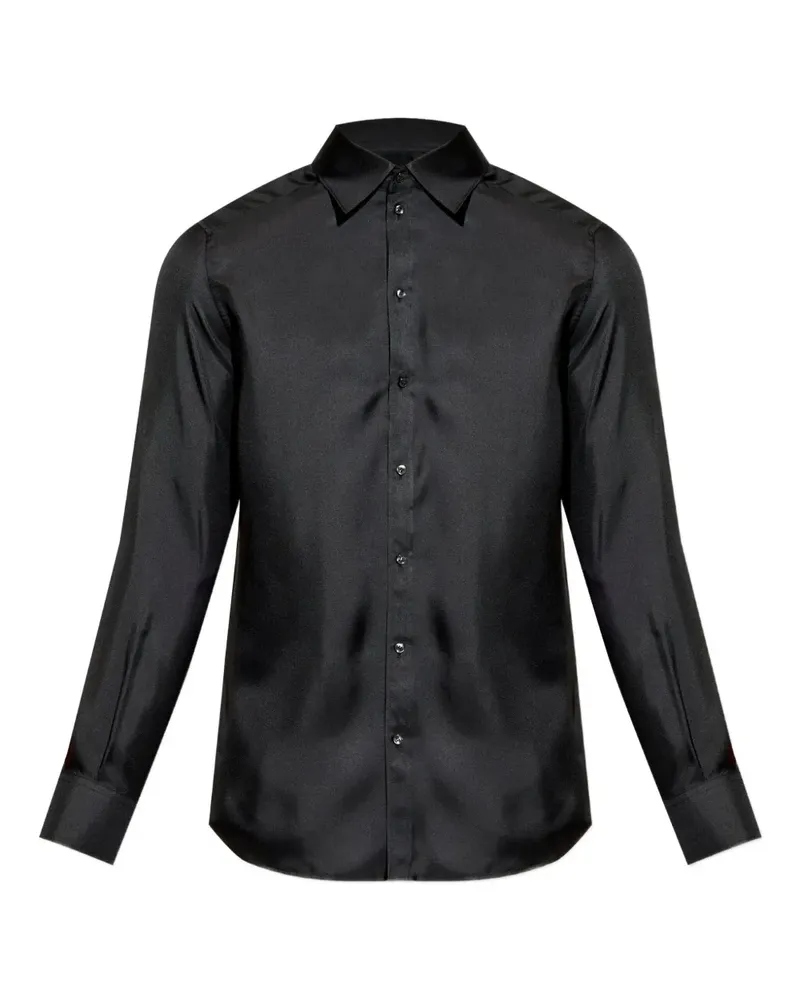 Dolce & Gabbana Hemd aus Seide - Schwarz Schwarz