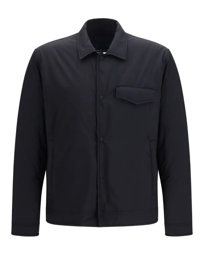 Herno button-down pocket-detail shirt jacket - Schwarz Schwarz