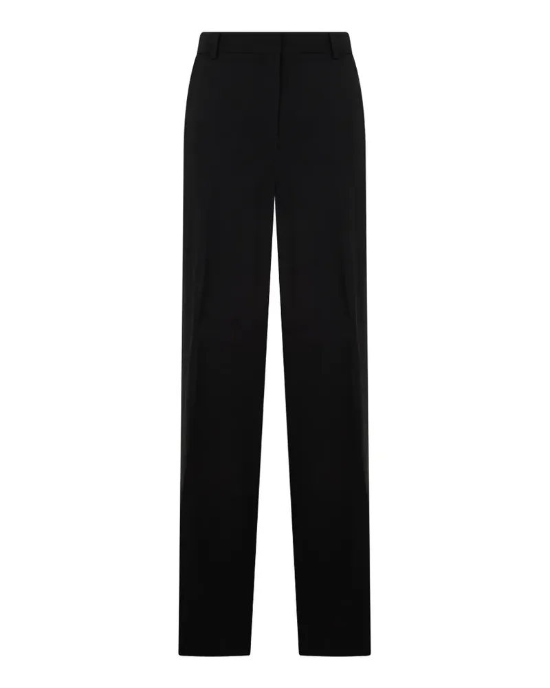 Alberta Ferretti High-Waist-Hose mit geradem Bein - Schwarz Schwarz