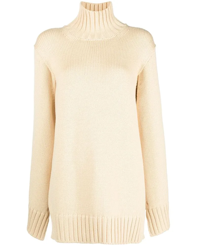 Jil Sander Pullover mit Stehkragen - Nude Nude