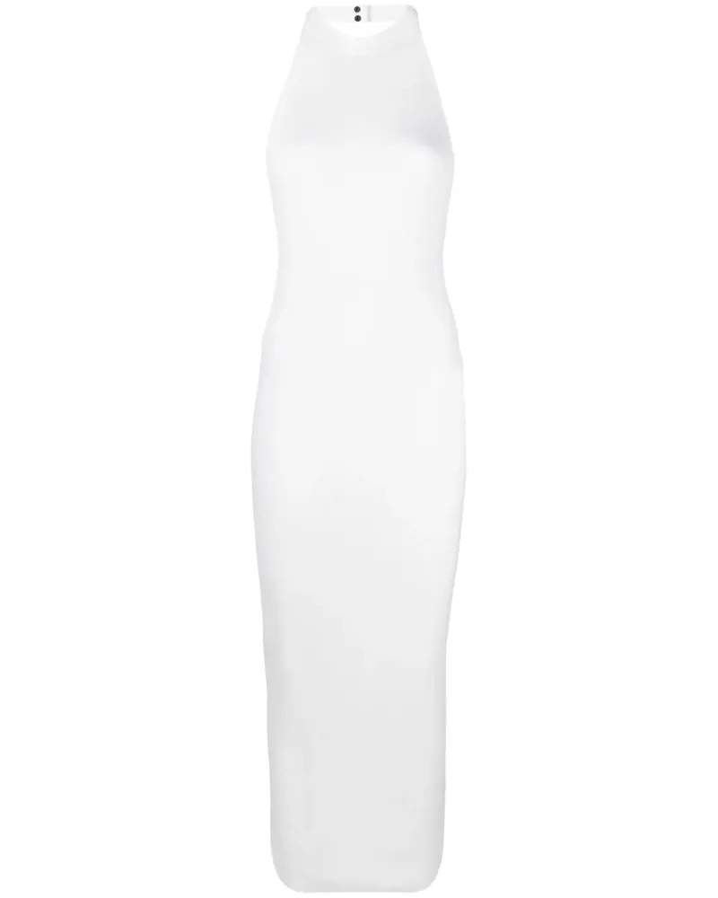 Tom Ford Geripptes Neckholder-Kleid - Weiß Weiß