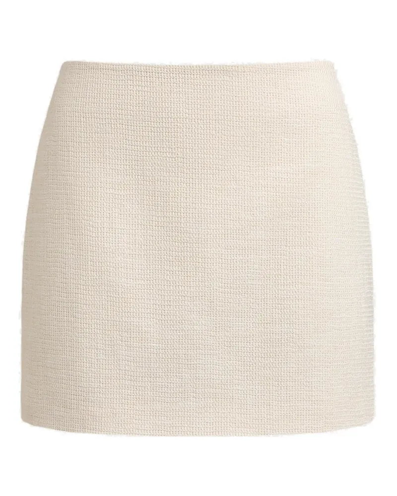 12 STOREEZ Strukturierter Minirock - Nude Nude