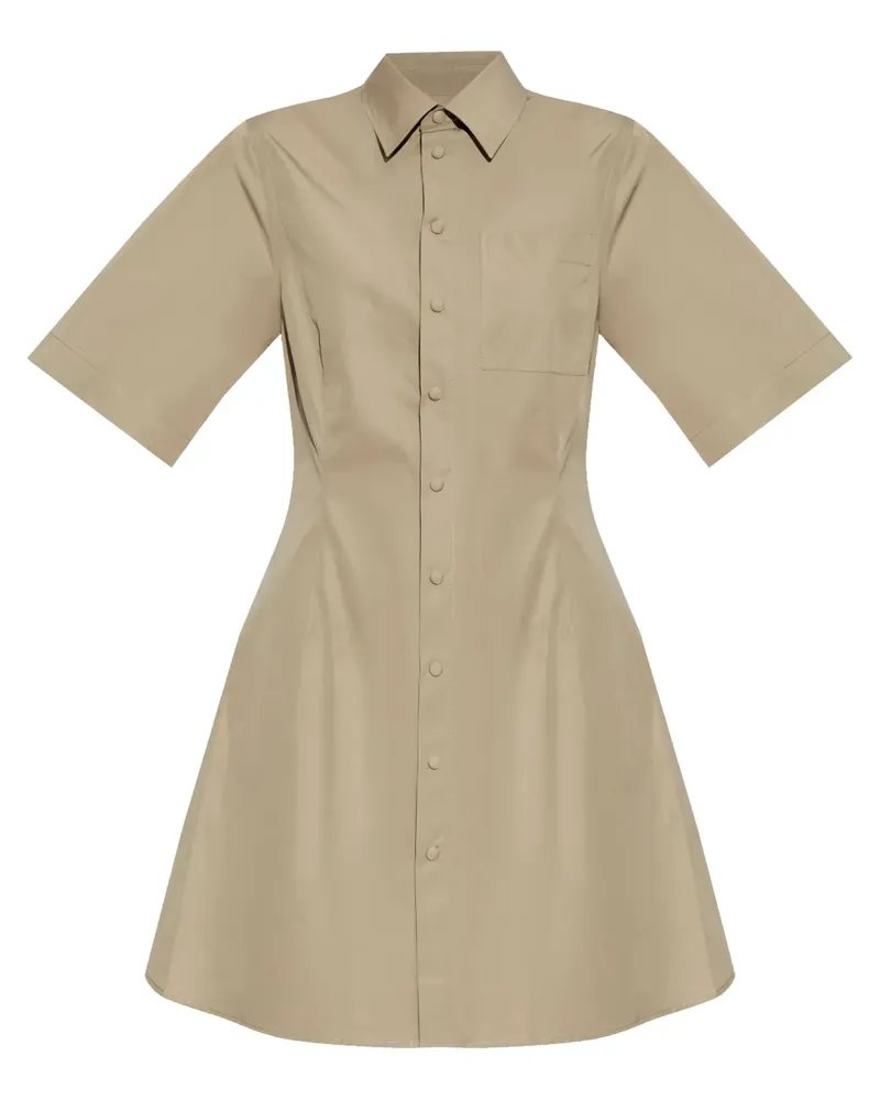 AMI Paris Klassisches Hemdkleid - Nude Nude